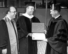 Dr. Jack Recieving a diploma
